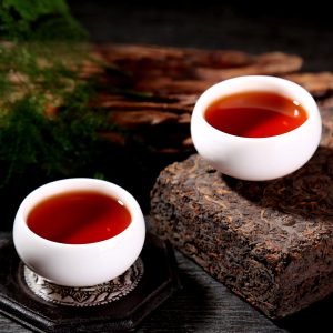 1996 Wan Ding Golden Flowers Ripe Pu-erh Tea Brick