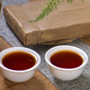2004 Menghai Bamboo Leaf Ripe Pu-erh Tea Brick