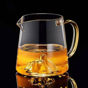 Beneath the Surface Glass Cha Hai for Gong Fu Cha