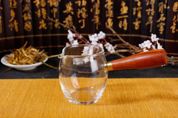 Wooden Handle Kyusu Cha Hai Pitcher with Yunnan Sourcing Logo