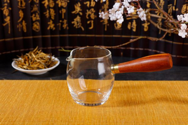Wooden Handle Kyusu Cha Hai Pitcher with Yunnan Sourcing Logo
