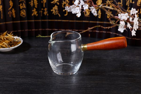 Wooden Handle Kyusu Cha Hai Pitcher with Yunnan Sourcing Logo