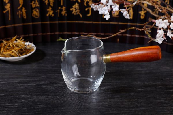 Wooden Handle Kyusu Cha Hai Pitcher with Yunnan Sourcing Logo