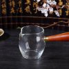 Wooden Handle Kyusu Cha Hai Pitcher with Yunnan Sourcing Logo