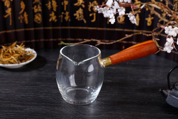 Wooden Handle Kyusu Cha Hai Pitcher with Yunnan Sourcing Logo