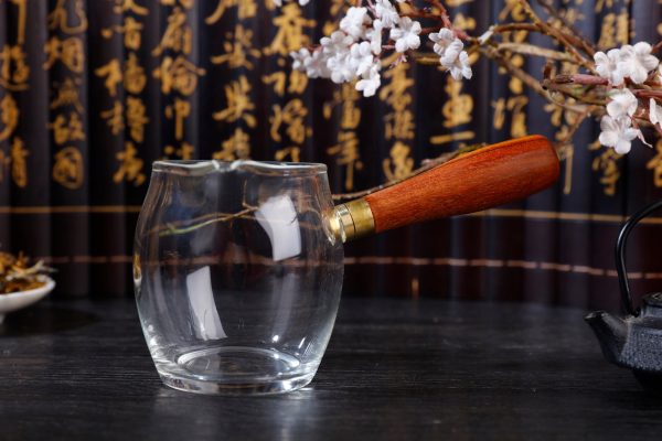 Wooden Handle Kyusu Cha Hai Pitcher with Yunnan Sourcing Logo