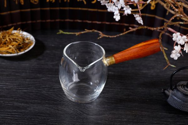 Wooden Handle Kyusu Cha Hai Pitcher with Yunnan Sourcing Logo