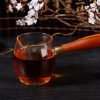 Wooden Handle Kyusu Cha Hai Pitcher with Yunnan Sourcing Logo