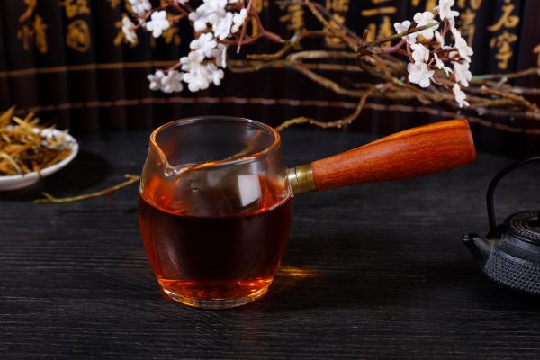 Wooden Handle Kyusu Cha Hai Pitcher with Yunnan Sourcing Logo
