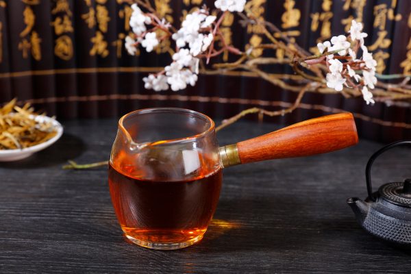 Wooden Handle Kyusu Cha Hai Pitcher with Yunnan Sourcing Logo