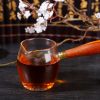 Wooden Handle Kyusu Cha Hai Pitcher with Yunnan Sourcing Logo