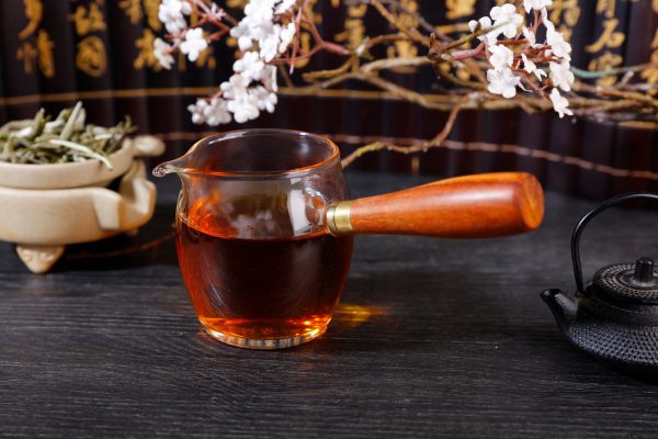 Wooden Handle Kyusu Cha Hai Pitcher with Yunnan Sourcing Logo