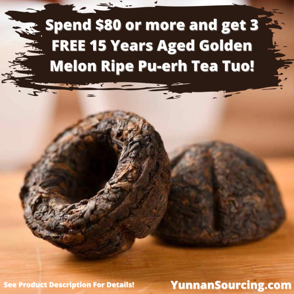 15 Years Aged Golden Melon Ripe Pu-erh Tea Tuo