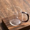 Amber Stardust Glass Cha Hai for Gong Fu Cha