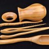 Bamboo Wood Flower Vase Cha Dao Set for Gong Fu Tea Brewing
